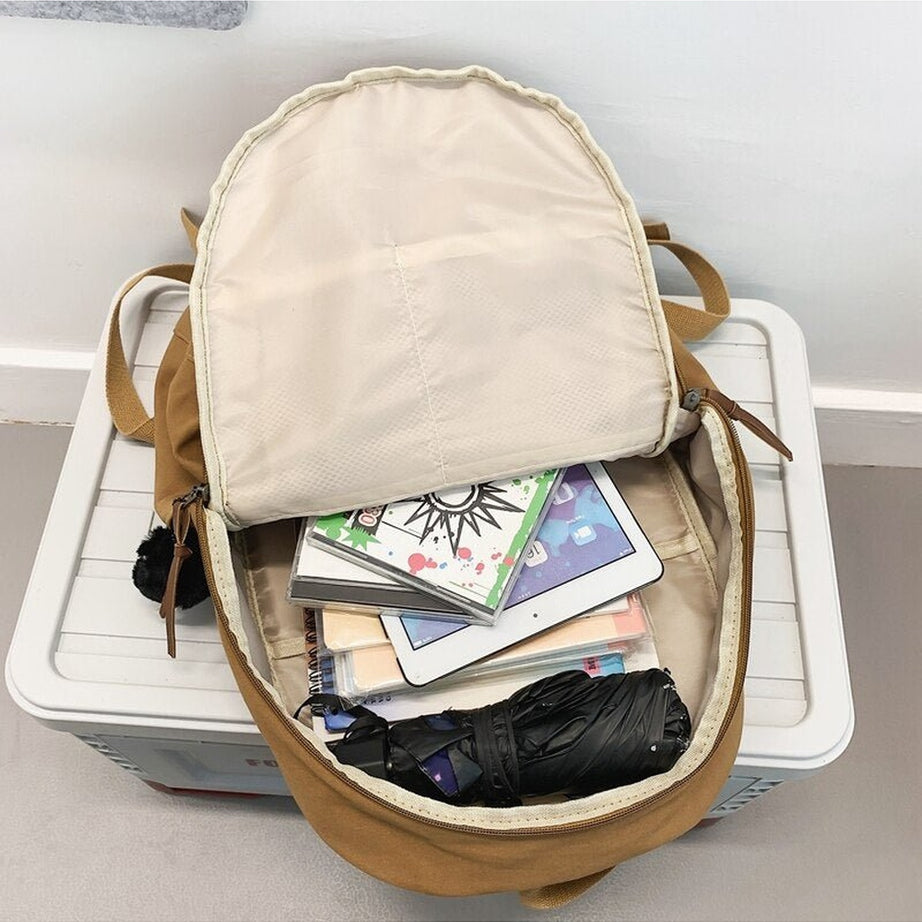 Y2k Multi Pocket Canvas Backpack