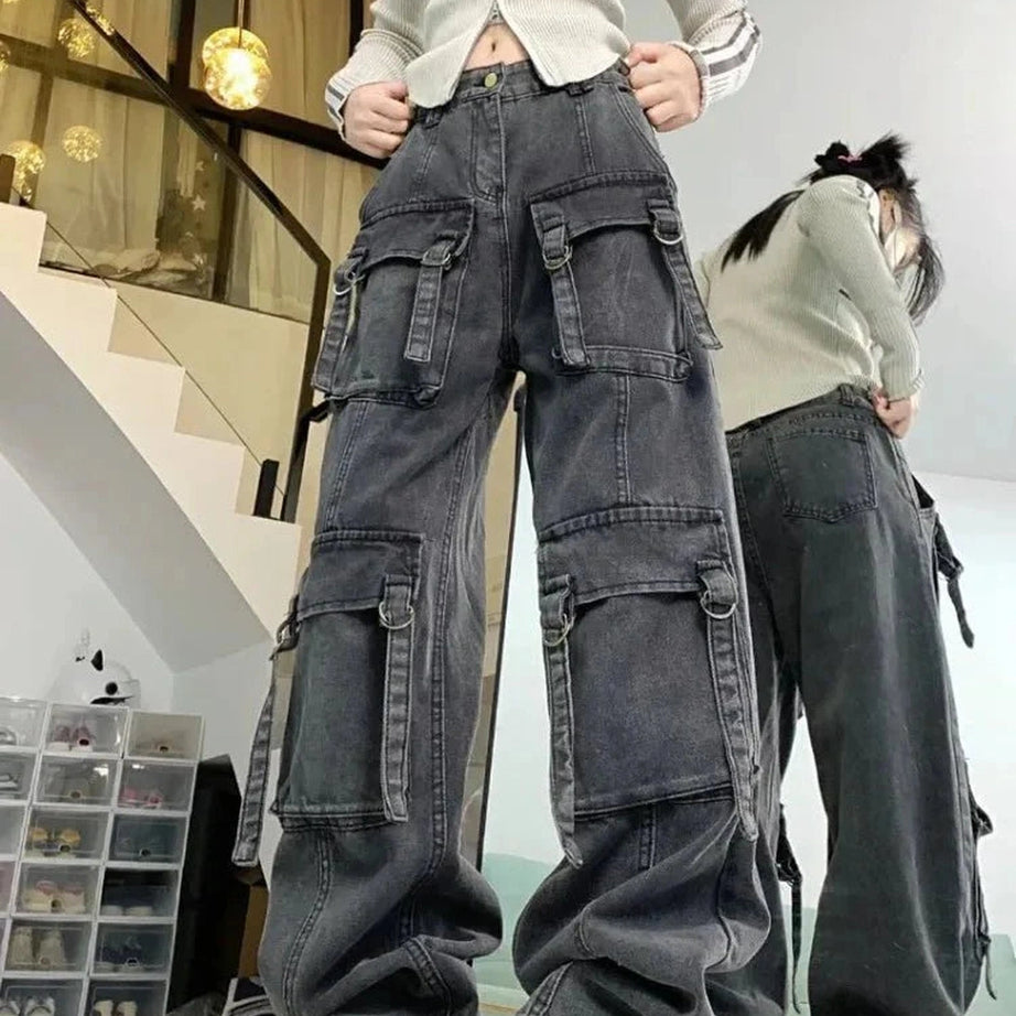 Y2k Multi-pocket Street Jeans