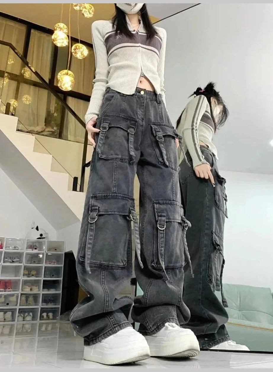 Y2k Multi-pocket Street Jeans