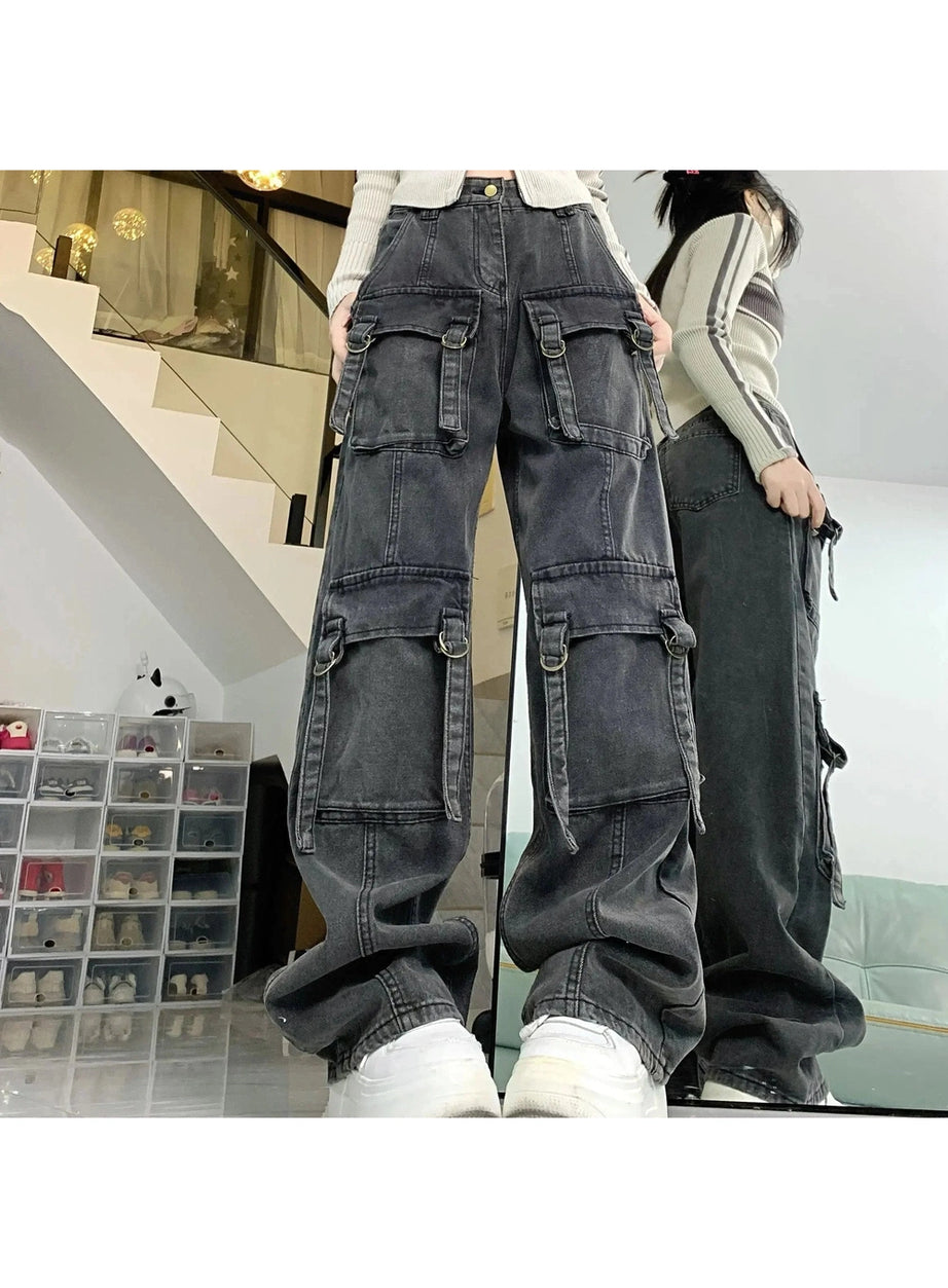 Y2k Multi-pocket Street Jeans