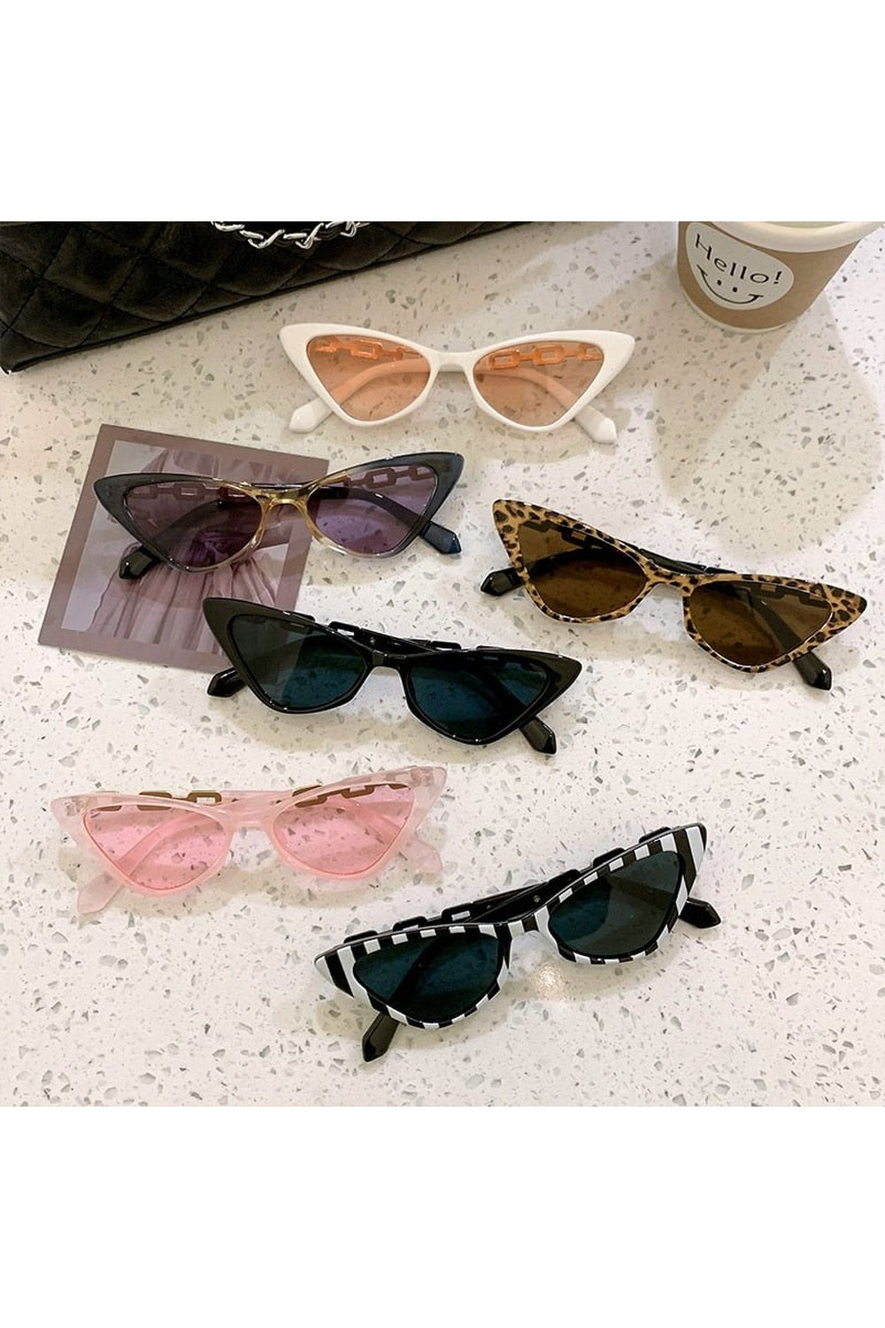 Y2k Multicolor Cat Eye Sunglasses