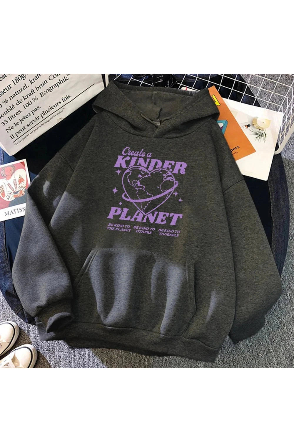 Y2k Multicolor Planet Hoodie