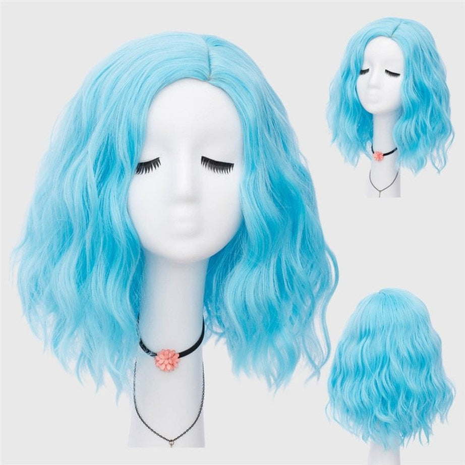Y2k Multicolor Short Wave Wig