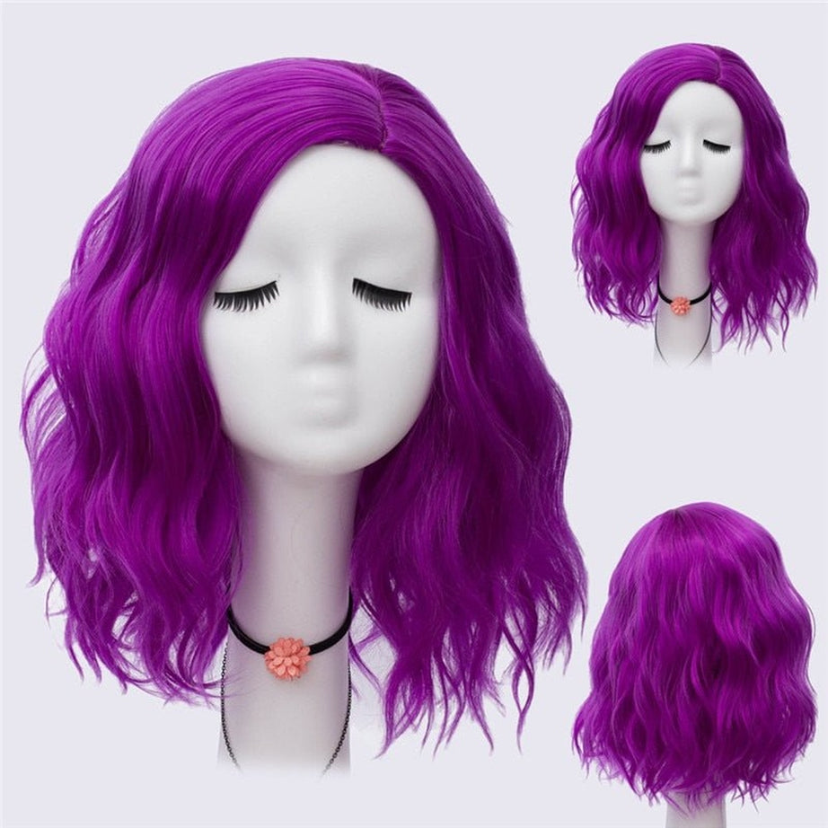 Y2k Multicolor Short Wave Wig