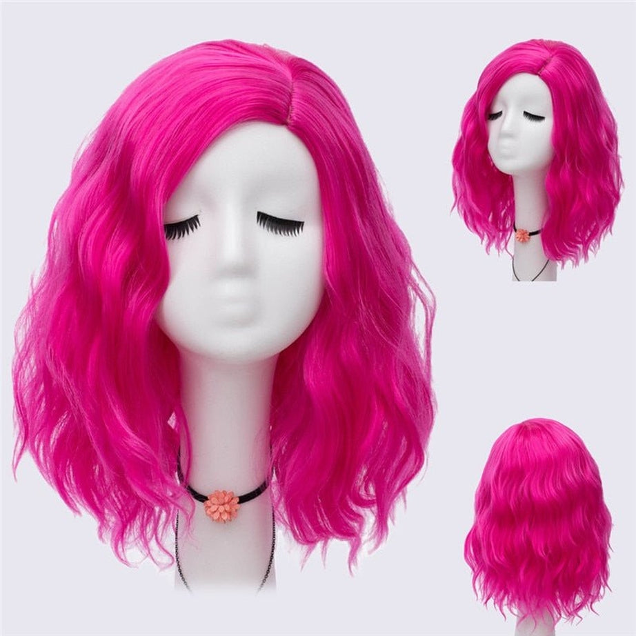 Y2k Multicolor Short Wave Wig