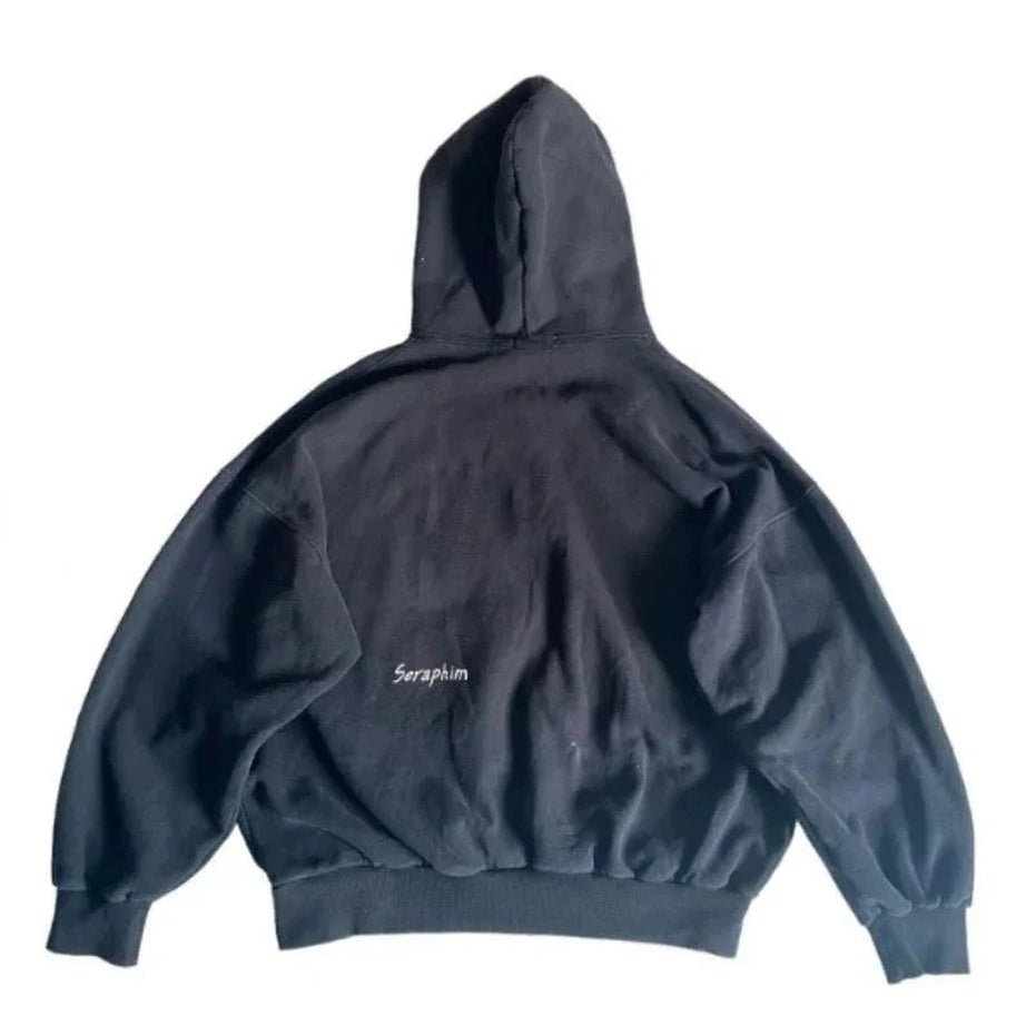 Y2k Mystic Eyes Embroidered Hoodie