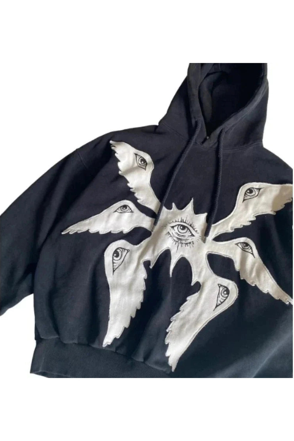 Y2k Mystic Eyes Embroidered Hoodie