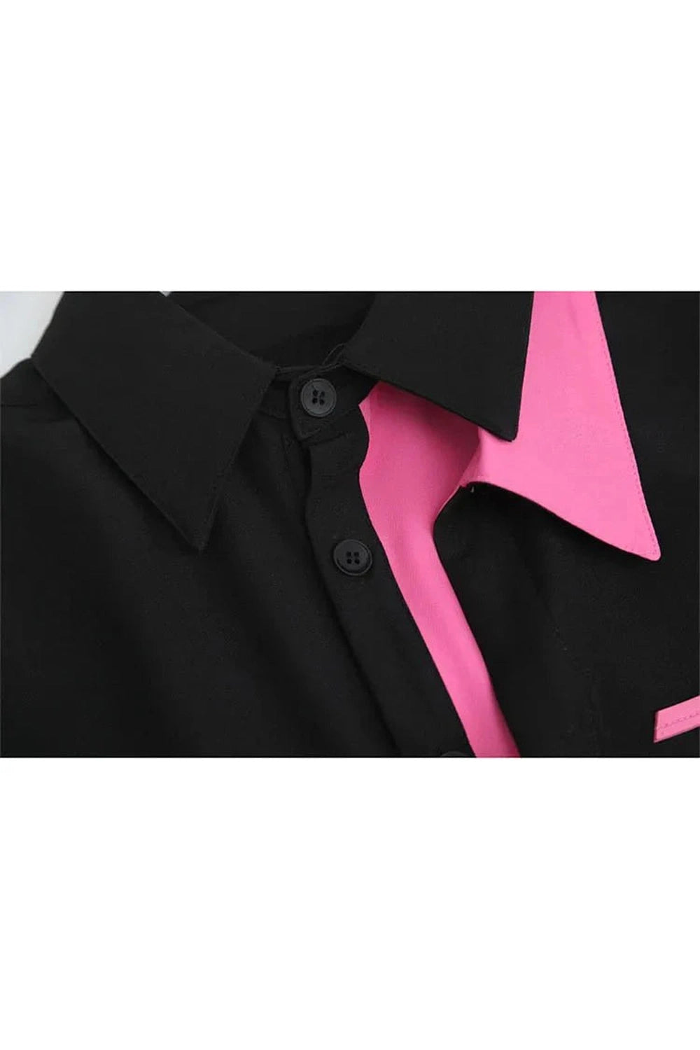 Y2k Neon Edge Contrast Shirt
