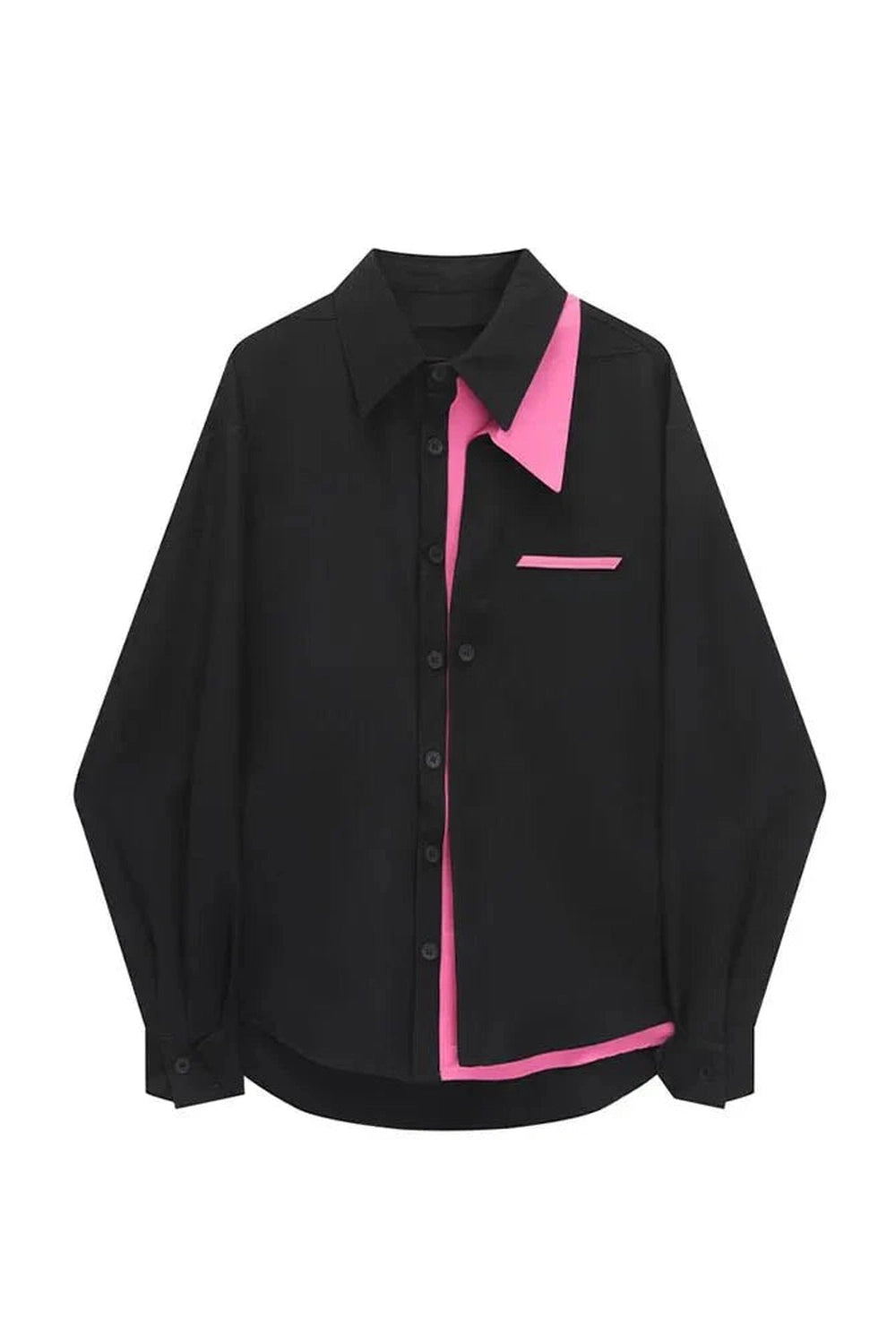 Y2k Neon Edge Contrast Shirt