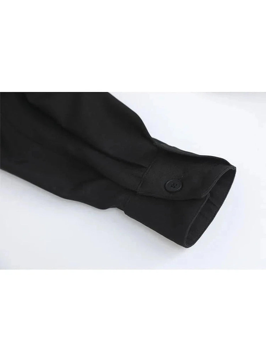 Y2k Neon Edge Contrast Shirt