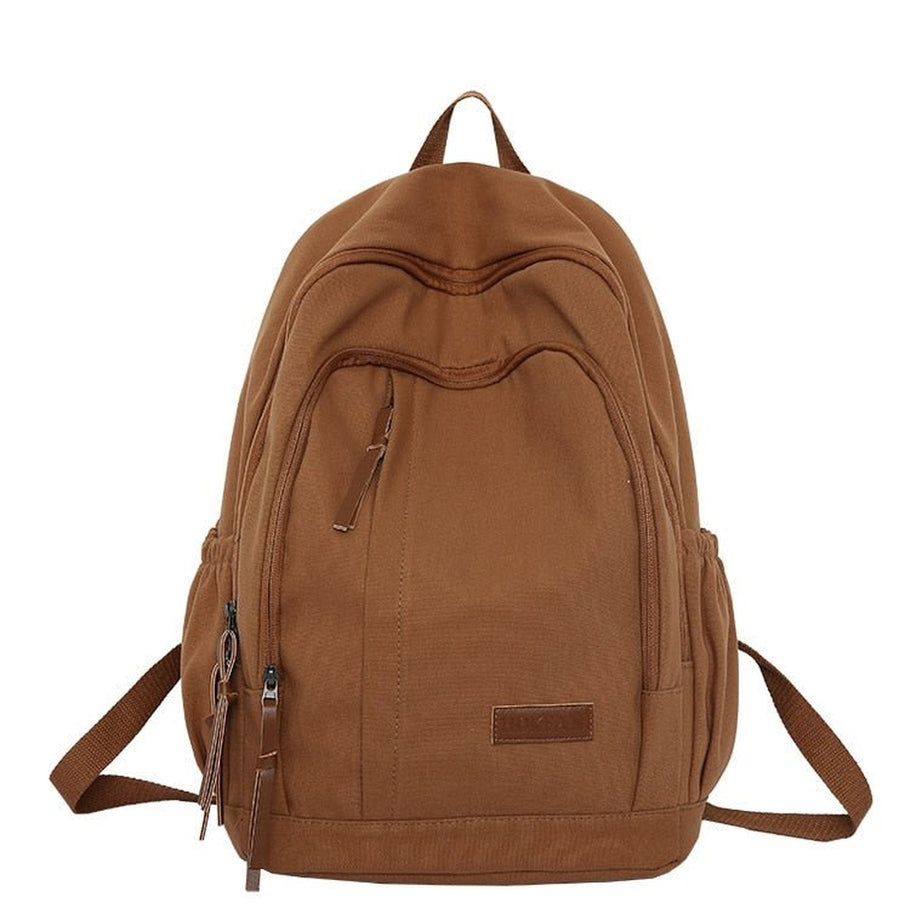 Y2k Nylon College Backpack for Students