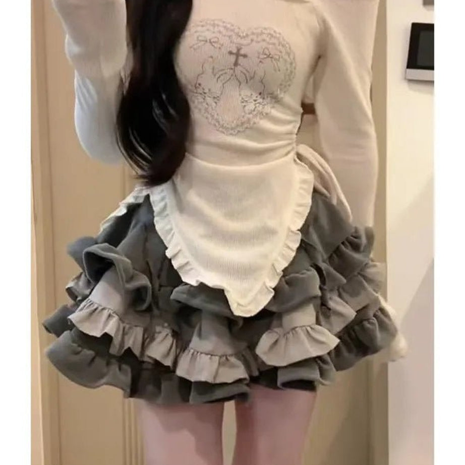 Y2k Off Shoulder Clubwear Set