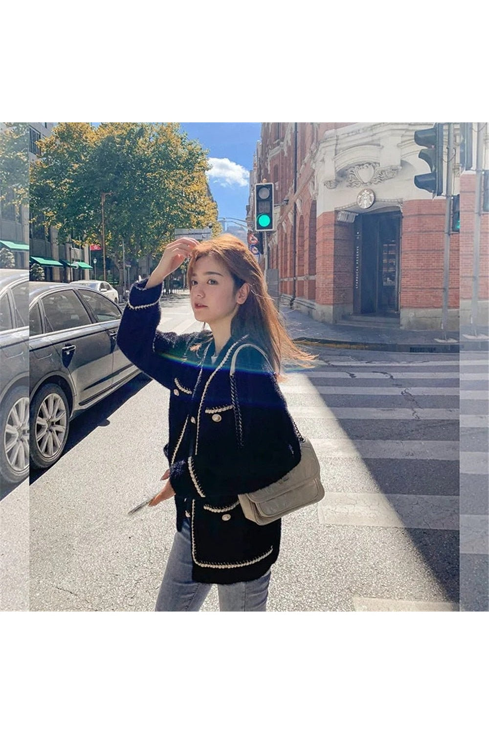 Y2k Old Money Knitted Cardigan