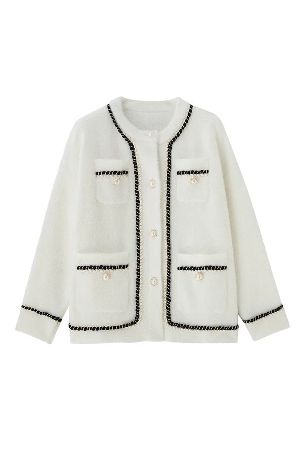 Y2k Old Money Knitted Cardigan