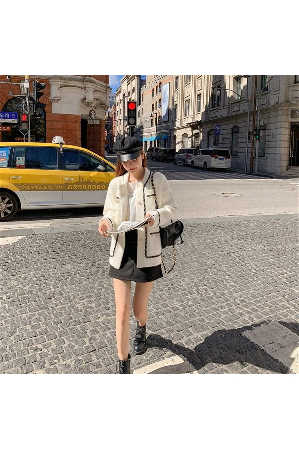 Y2k Old Money Knitted Cardigan