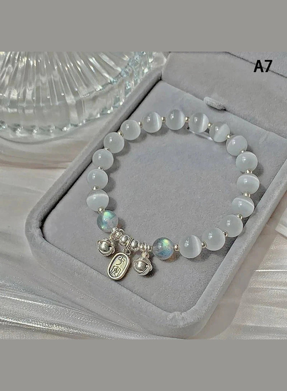 Y2k Opal Sea Blue Crystal Bracelet