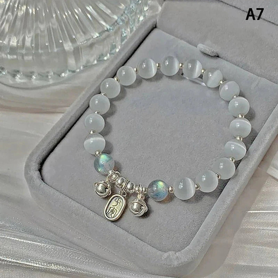 Y2k Opal Sea Blue Crystal Bracelet