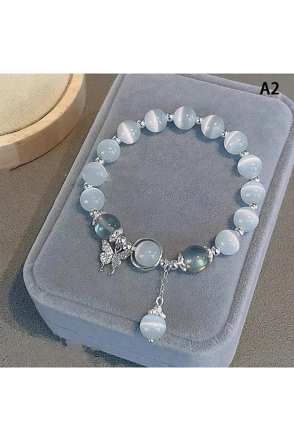 Y2k Opal Sea Blue Crystal Bracelet