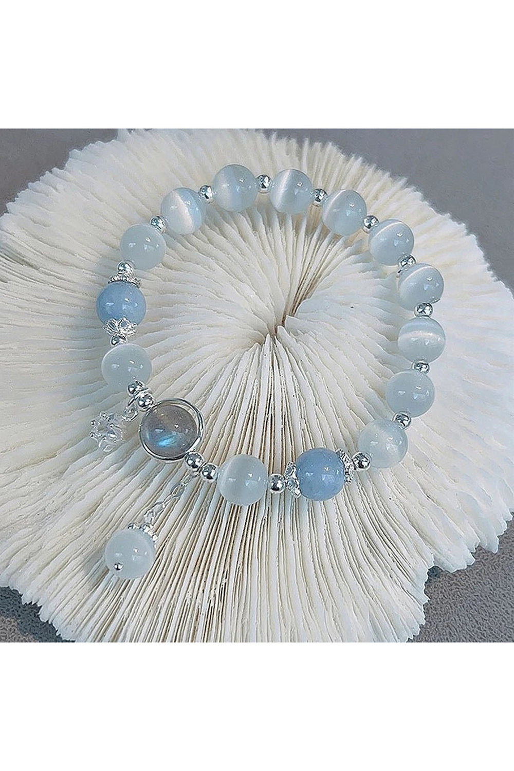 Y2k Opal Sea Blue Crystal Bracelet