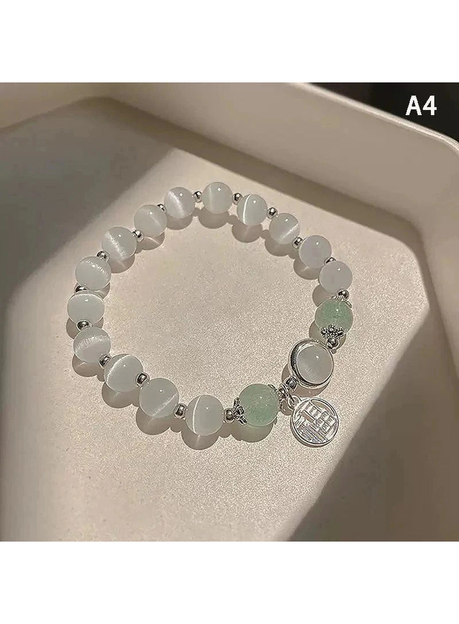 Y2k Opal Sea Blue Crystal Bracelet