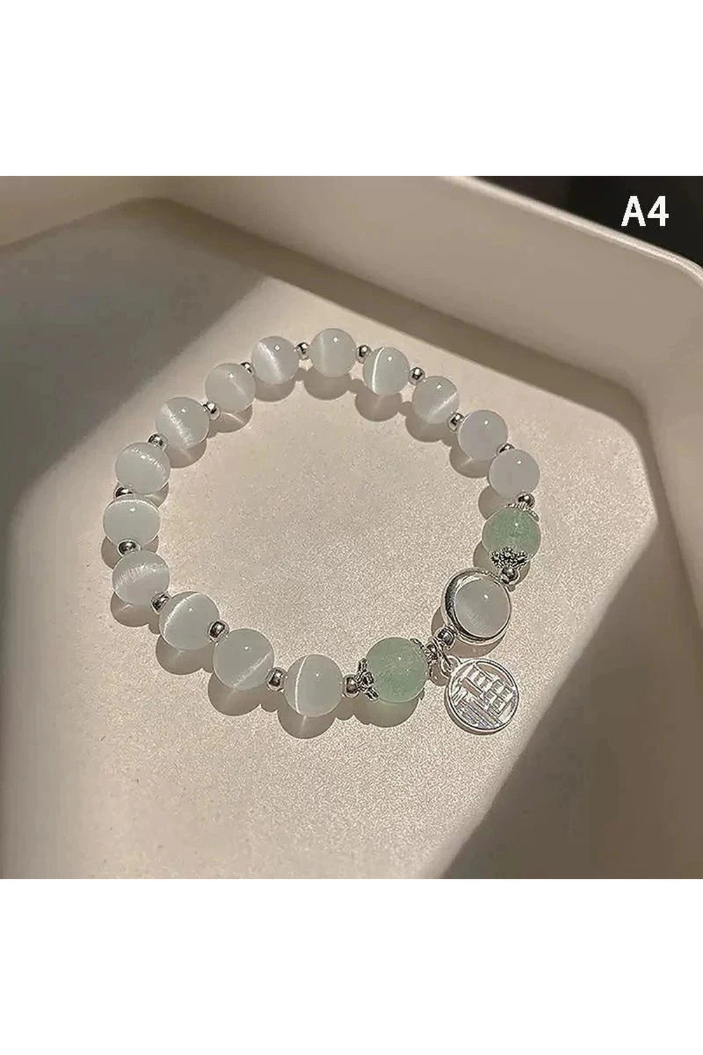 Y2k Opal Sea Blue Crystal Bracelet