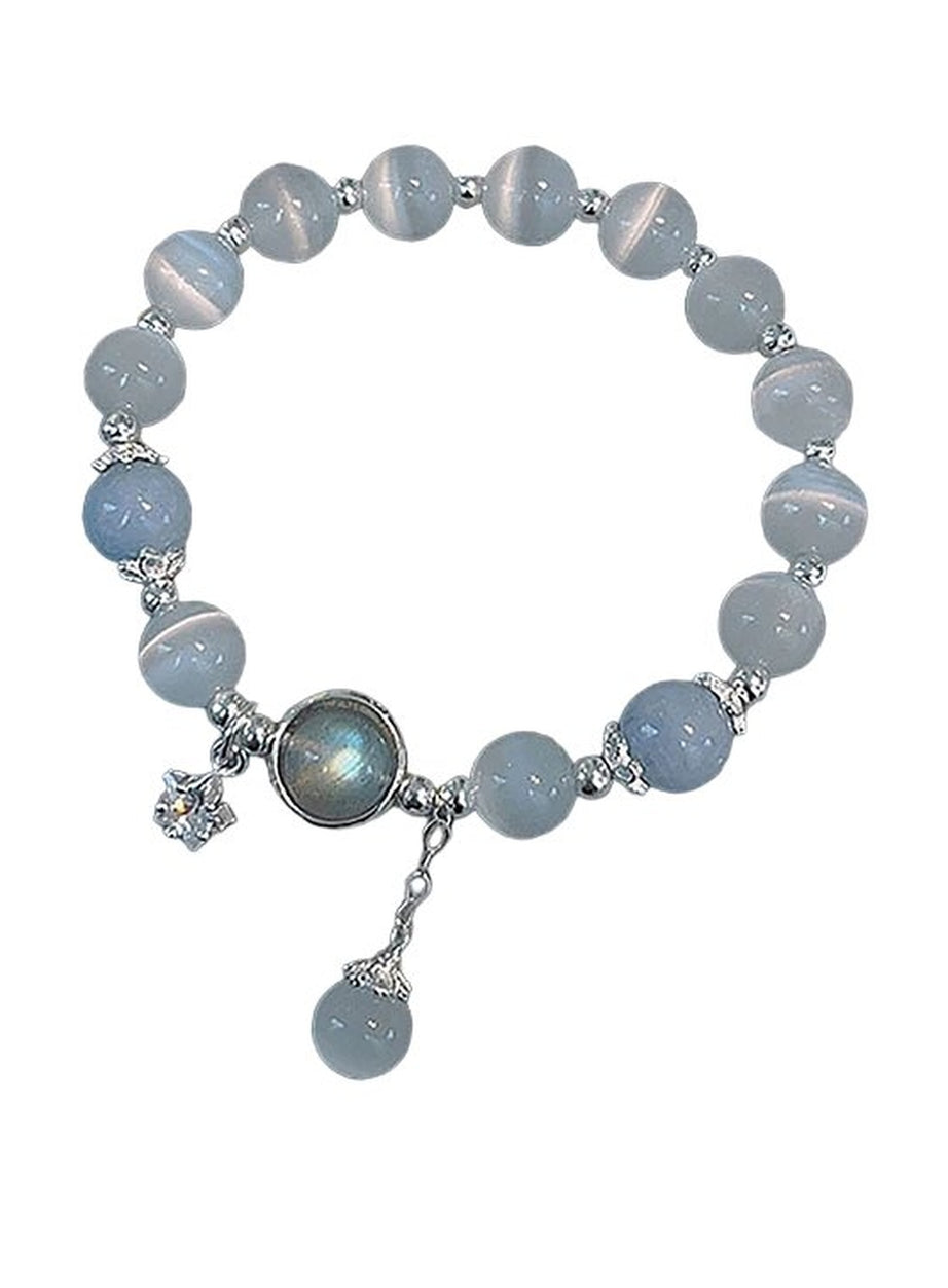 Y2k Opal Sea Blue Crystal Bracelet