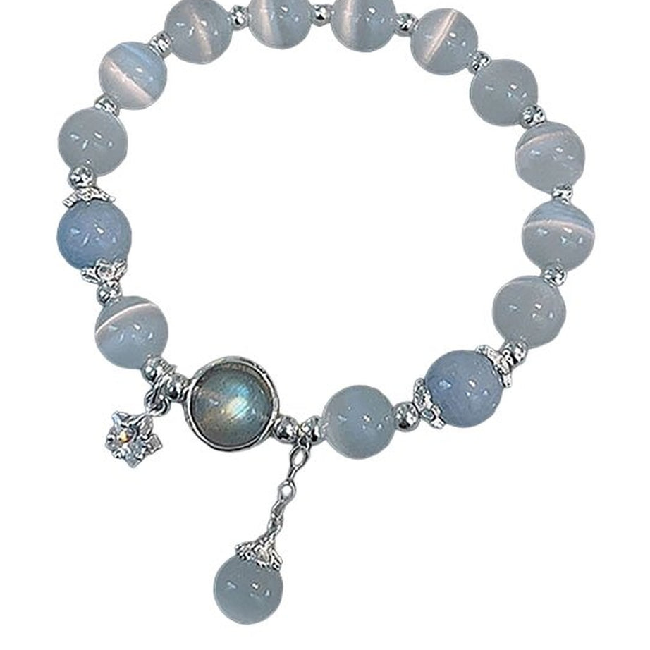 Y2k Opal Sea Blue Crystal Bracelet