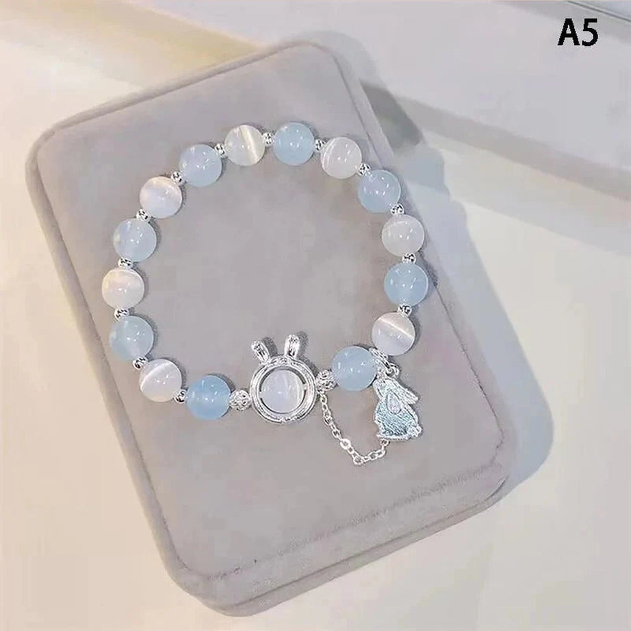 Y2k Opal Sea Blue Crystal Bracelet