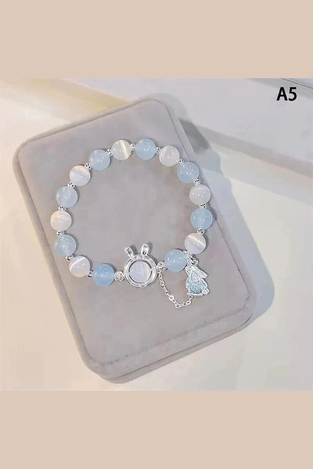 Y2k Opal Sea Blue Crystal Bracelet