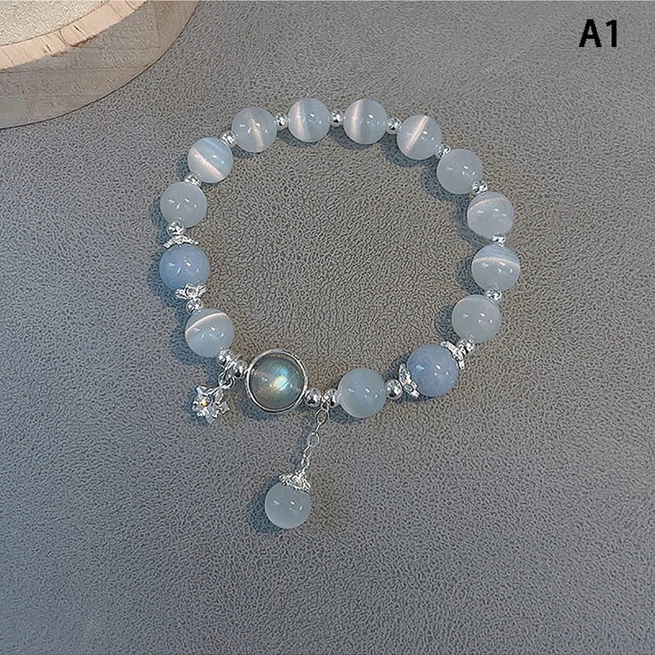 Y2k Opal Sea Blue Crystal Bracelet