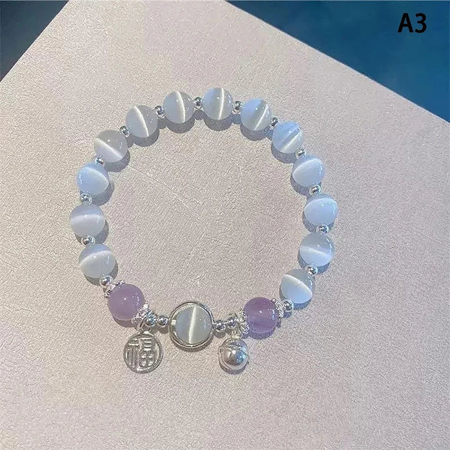 Y2k Opal Sea Blue Crystal Bracelet