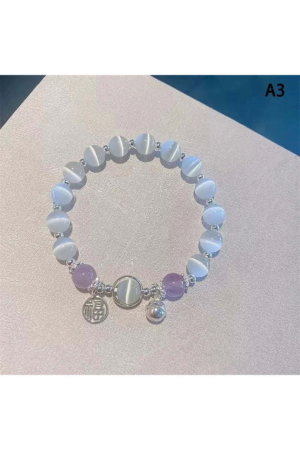 Y2k Opal Sea Blue Crystal Bracelet