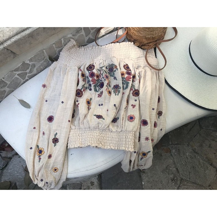 Y2k Open Shoulders Crop Sweater