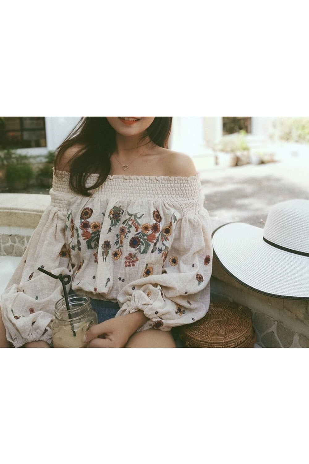 Y2k Open Shoulders Crop Sweater