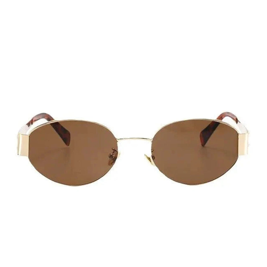 Y2k Oval Frame Sports Glasses