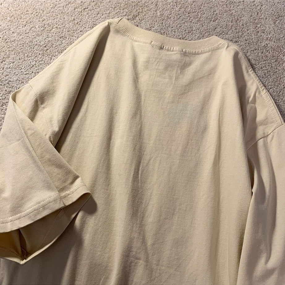 Y2k Oversized Drinking Cat T-shirt