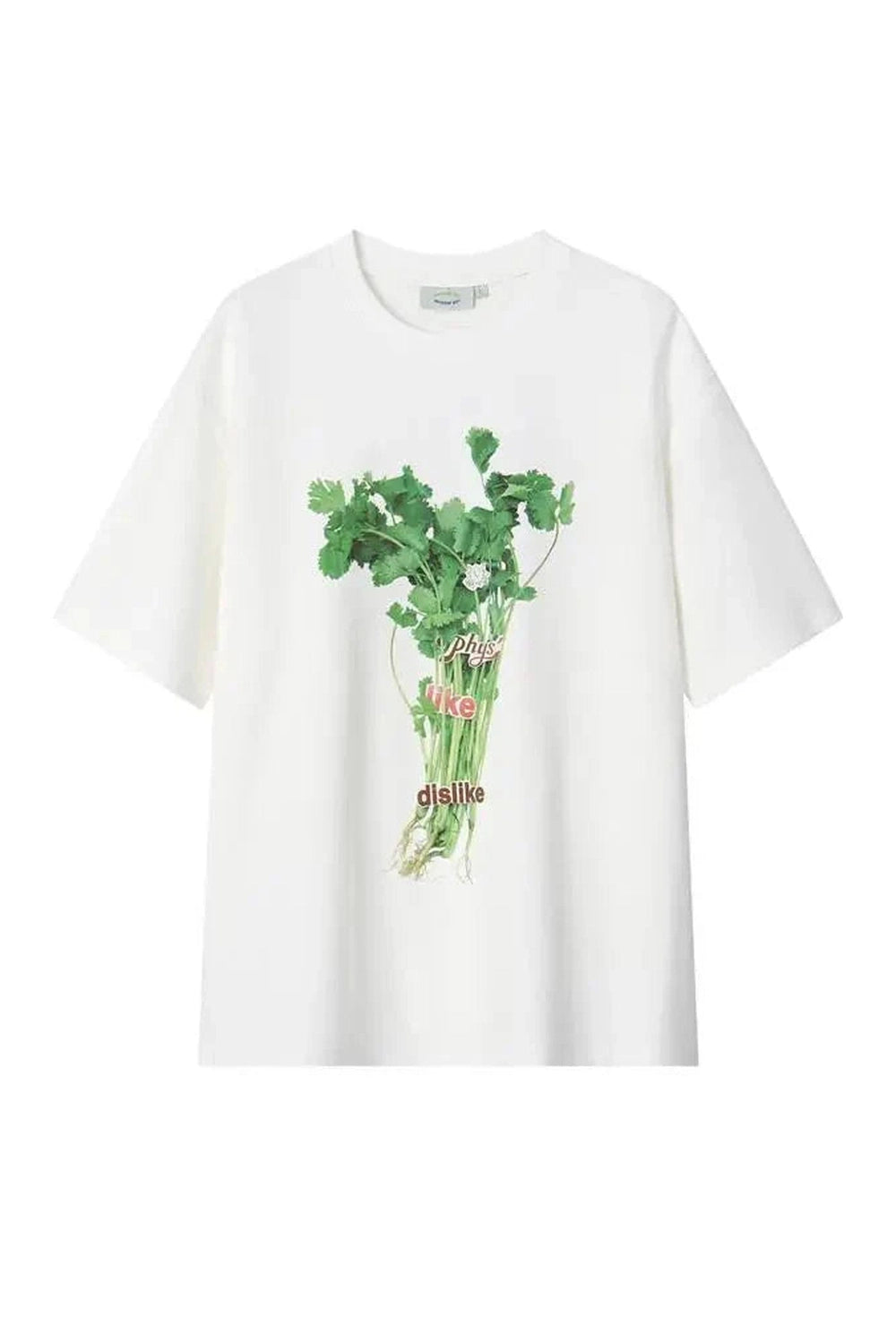 Y2k Oversized Herb Print T-Shirt