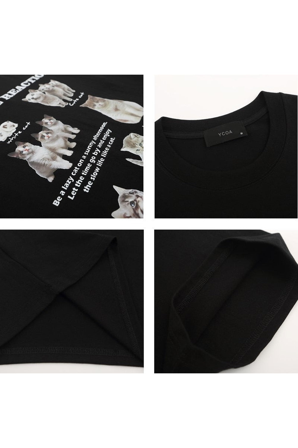 Y2k Oversized Kawaii Cat T-Shirt