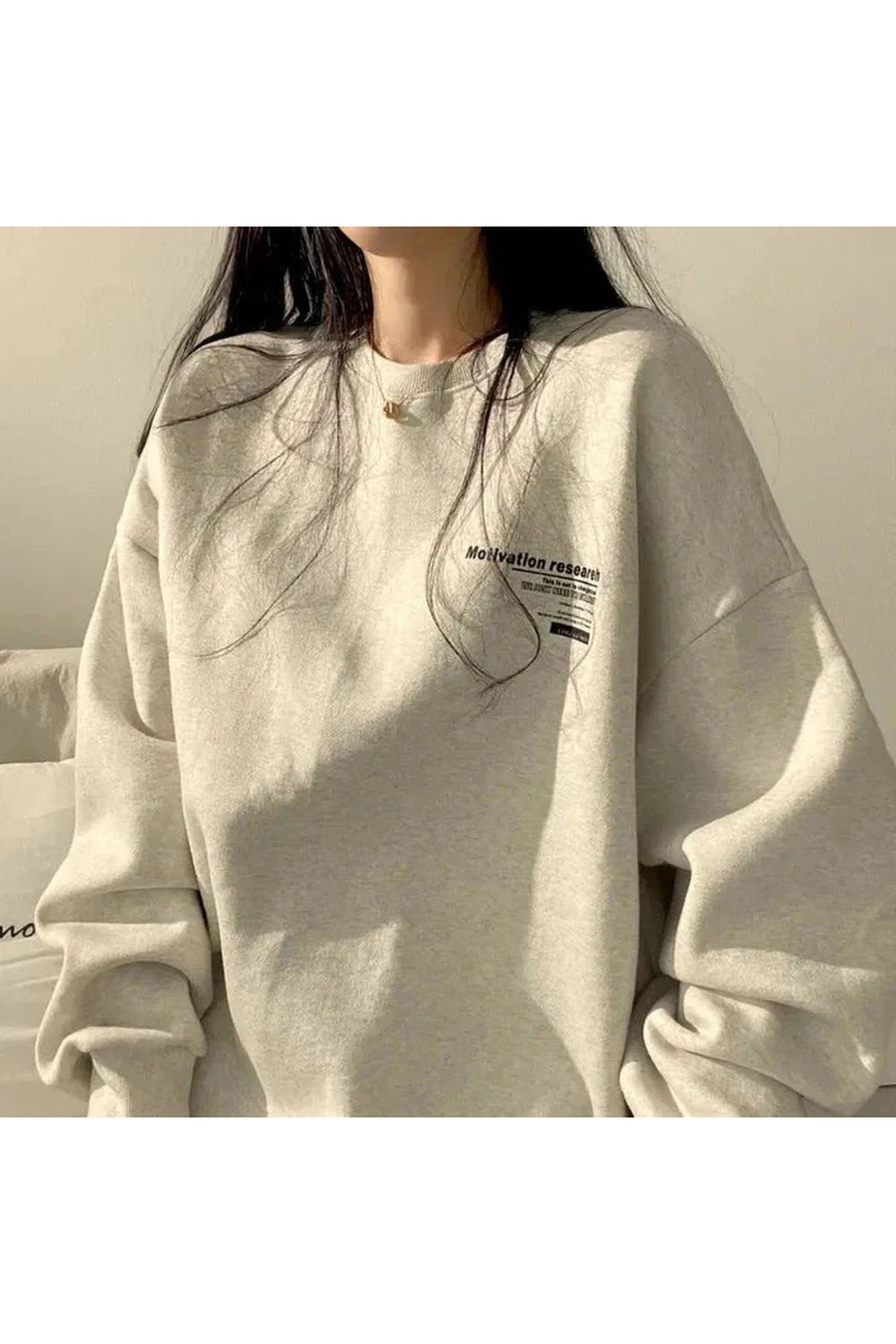 Y2k Acubi Oversized Letter Print Hoodie