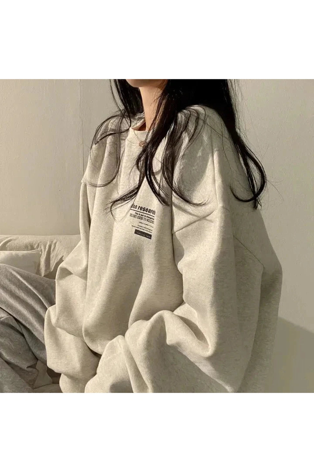 Y2k Acubi Oversized Letter Print Hoodie