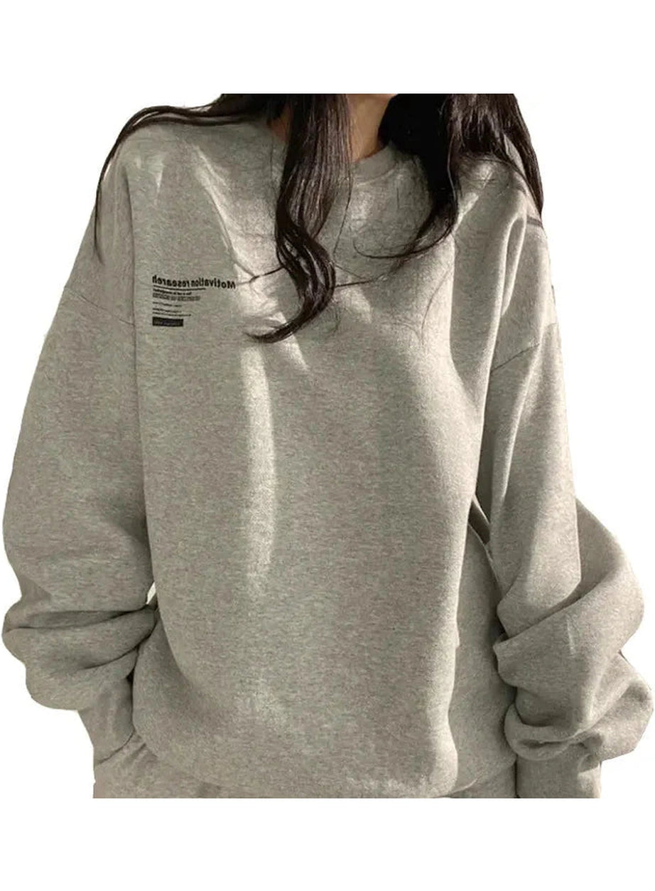 Y2k Acubi Oversized Letter Print Hoodie