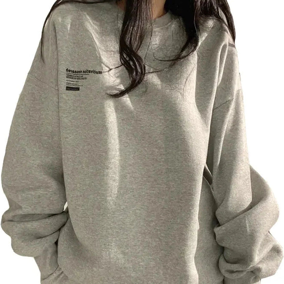 Y2k Acubi Oversized Letter Print Hoodie