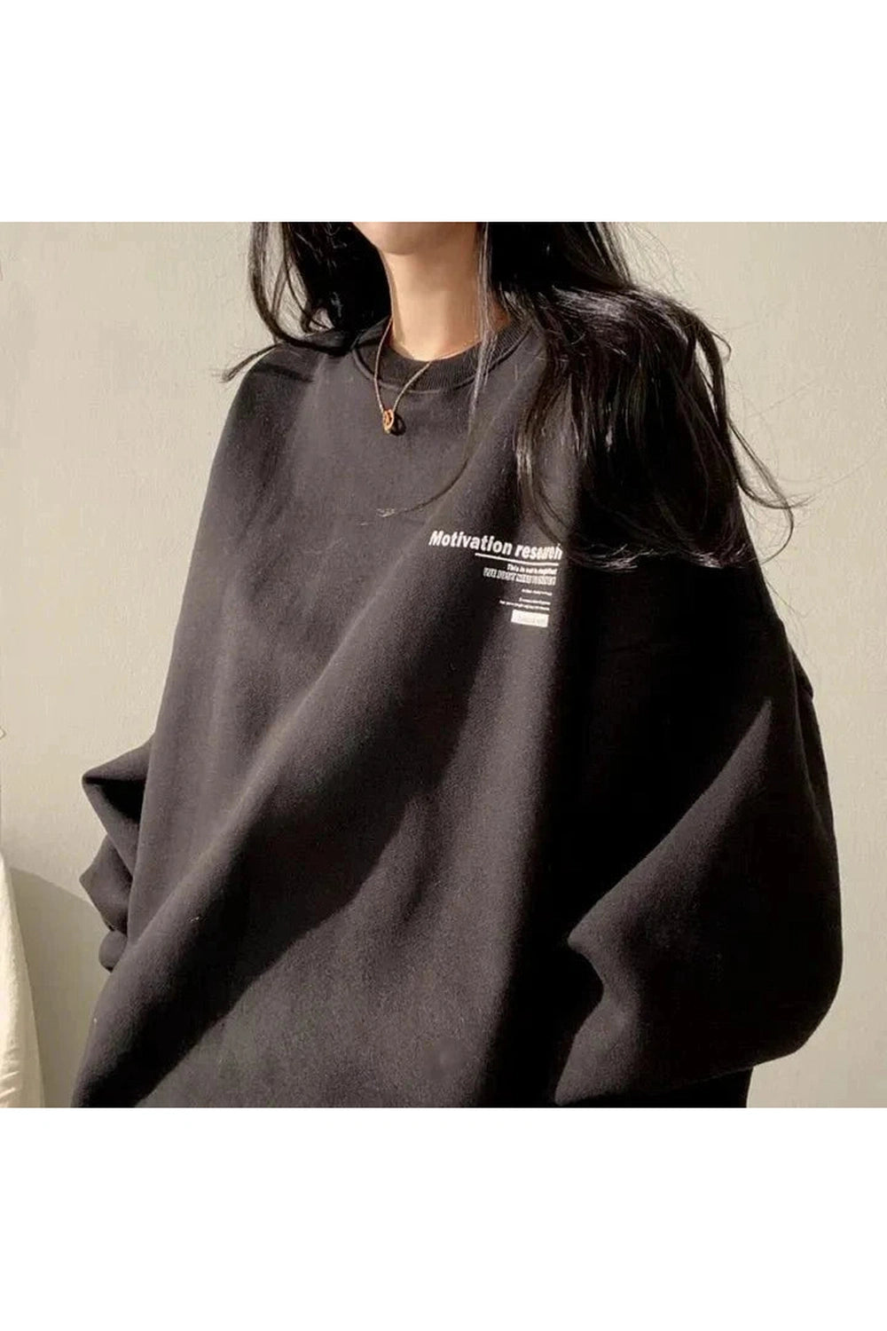 Y2k Acubi Oversized Letter Print Hoodie