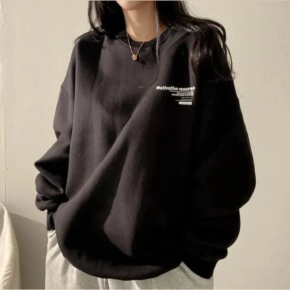 Y2k Acubi Oversized Letter Print Hoodie