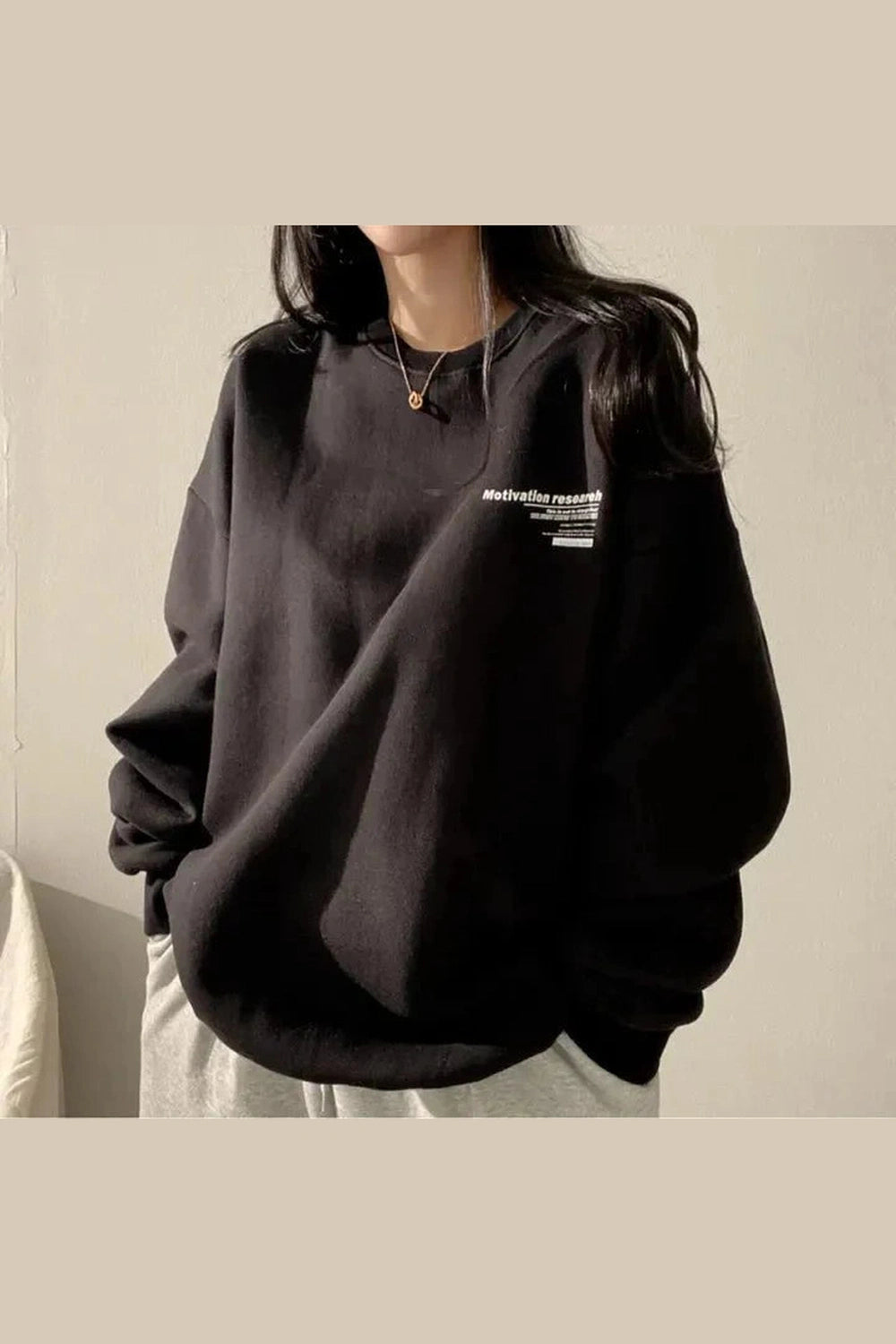 Y2k Acubi Oversized Letter Print Hoodie