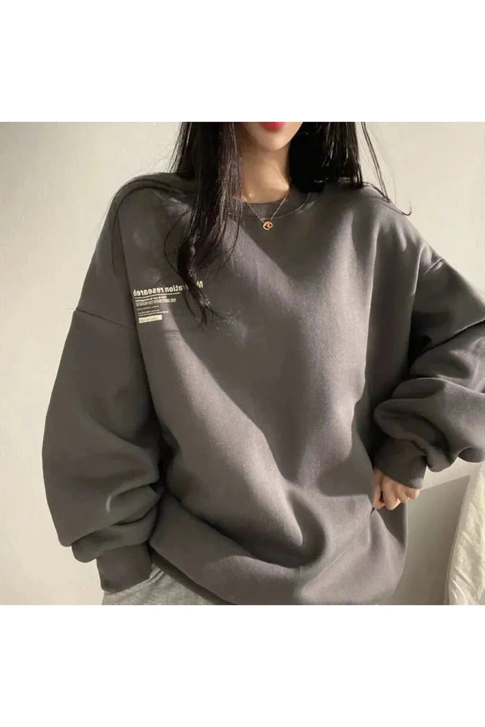 Y2k Acubi Oversized Letter Print Hoodie