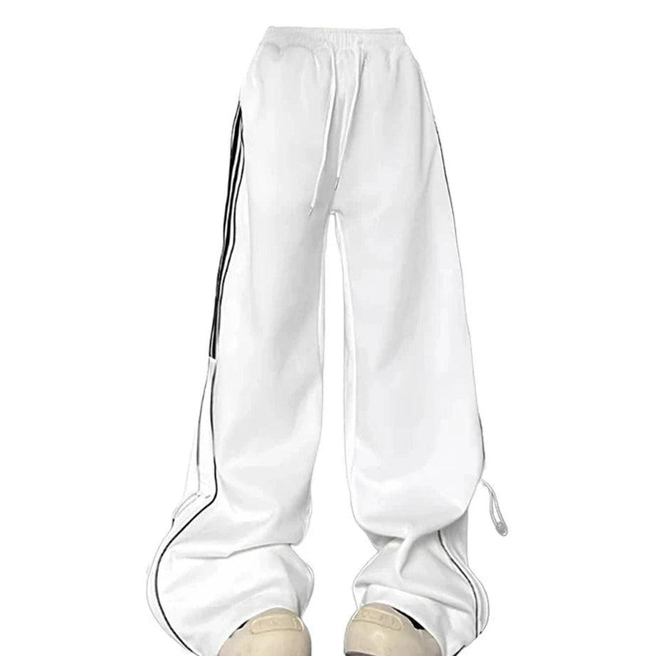 Y2k Oversized White Sweatpants