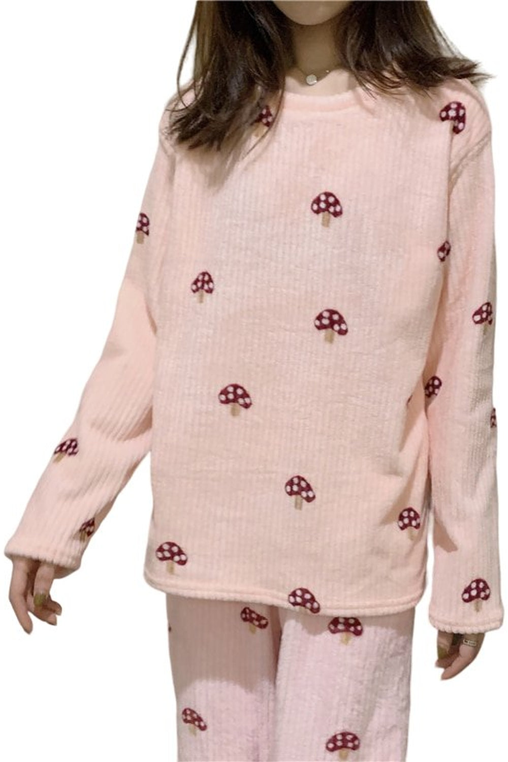 Y2k Pajama Sets Mushroom Print