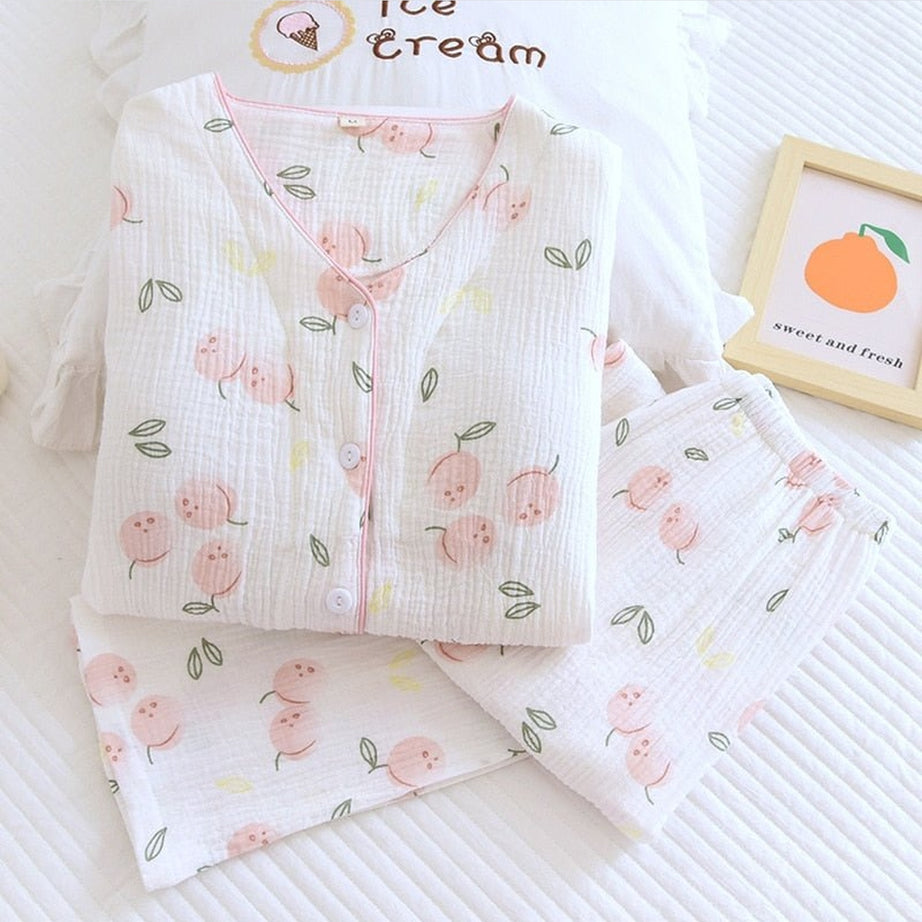 Y2k Pajama with Berry Print