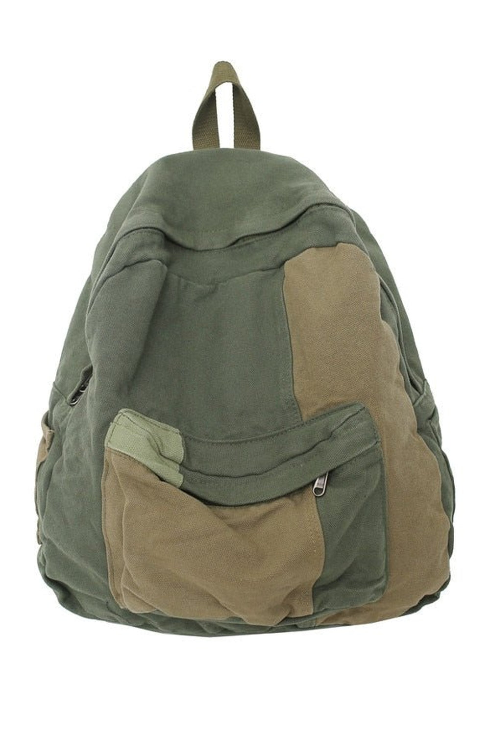 Y2k Panelled Canvas Backpack